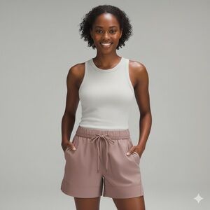 Lululemon Shorts Womens M Cinchable Waist High Rise Woven 3” Twilight Rose